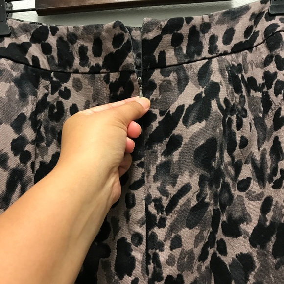 SOLD - Ann Taylor Animal Print Skirt - Picture 2 of 3